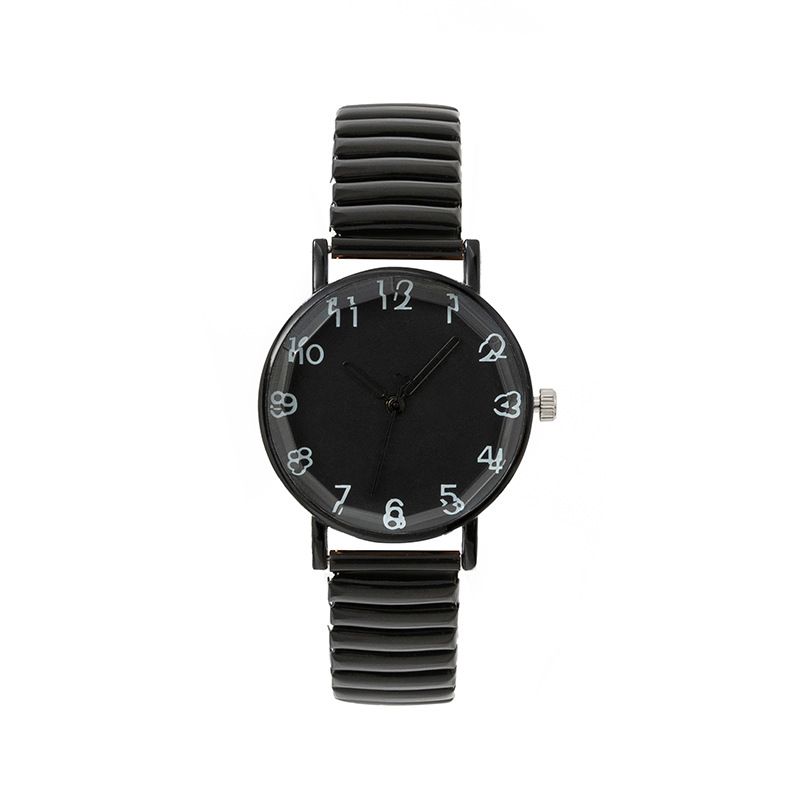 New Casual Fashion Women's Colorful Digital Dial Student Elastic Band Watch For Men_voghion.com