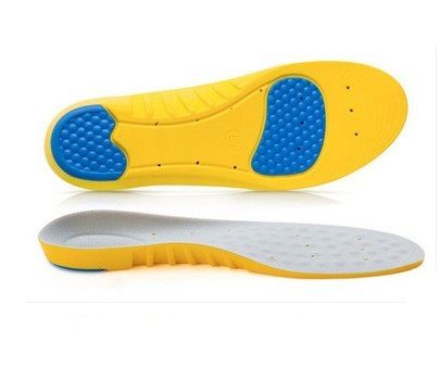 Two-color PU Breathable sports insole Shock absorbent deodorant high elastic insole_voghion.com