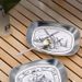 Outdoor-Obst im europäischen Stil Weißblech Geschirr tragbare Camping BBQ Platte für Road Trips_voghion.com