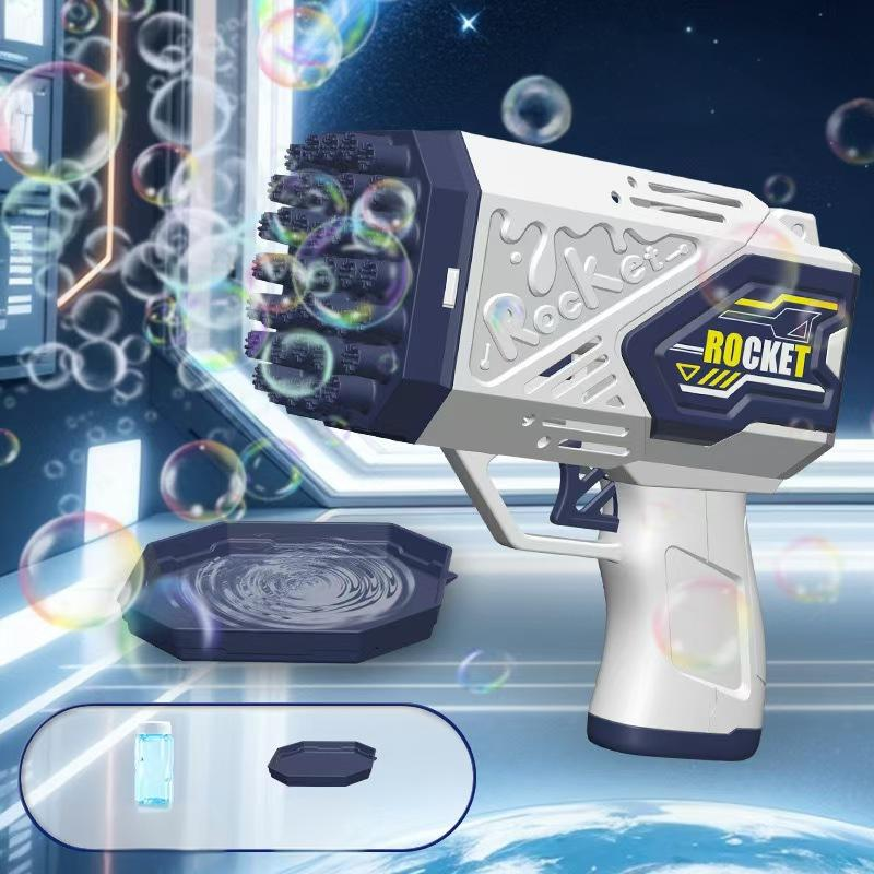 Bubble Machine Children's Toys Fully Automatic Bubble Blowing Stick Electric Hot Gatling Bubble Gun Stall_voghion.com