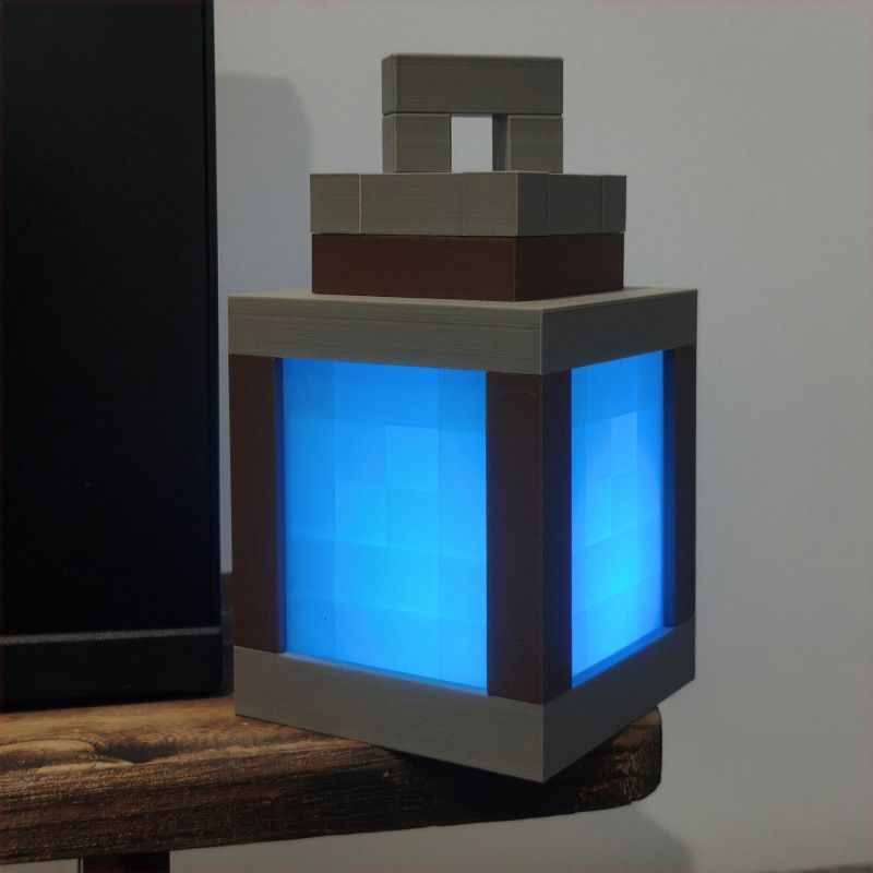 Minecraft Luminous Lantern Night Light Charging Game Torch Lamp Children's Bedroom Atmosphere Lamp Model Ornaments Lamp_voghion.com