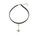 Sweet and cool Maillard eight-pointed star choker necklace pu leather necklace female niche design collarbone chain_voghion.com