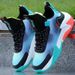 Men's Basketball Shoes 2025 Spring And Autumn New Colorful Mesh High-top Running Sneakers_voghion.com