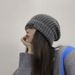 Women's Knitted Hat, 2025 Summer New Large Head Circumference, Warm Wool Cap, Thin Face, Fashion Loose,_voghion.com