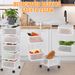 6 Cart Vegetable Shelf Rack Tier Mobile Kitchen Utility Rotating Storage Trolley_voghion.com