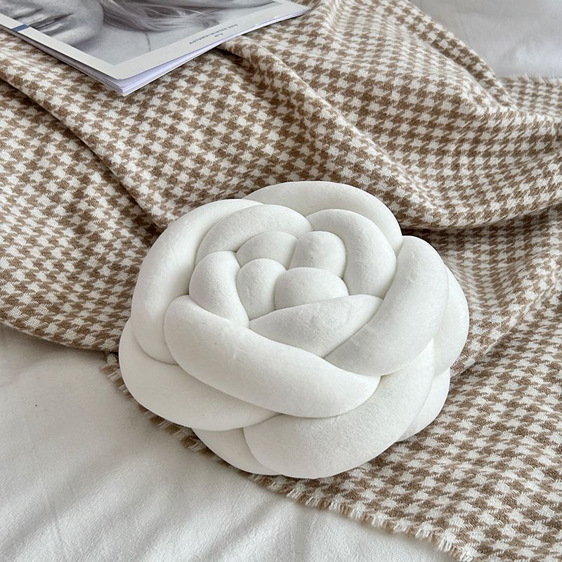Household Accessories Nordic Ins Cushion Woven Pillow Rose Back Plush Cushion Sofa Cushion Decorative Bay Window Cushion_voghion.com