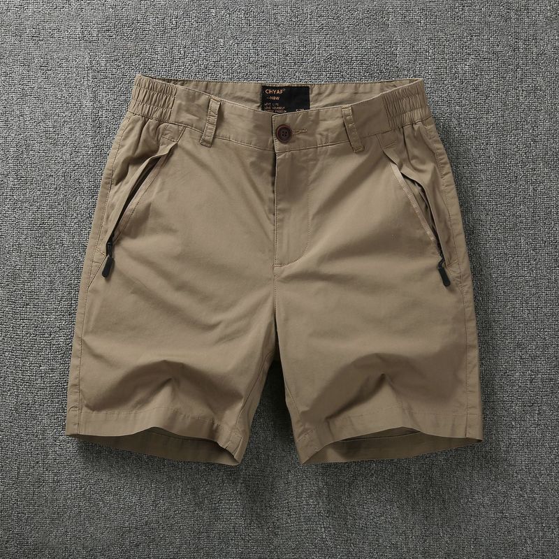 2024 Été Nouveau Short De Travail Résistant À L'usure Pour Hommes Couleur Unie Simple Pantalon Décontracté Ample Mince Pour Hommes_voghion.com