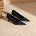 326-1 Scarpe da lavoro professionali con tacco a spillo, punta alta, stile celebrità di Internet, semplici e poco profonde, per le donne_voghion.com