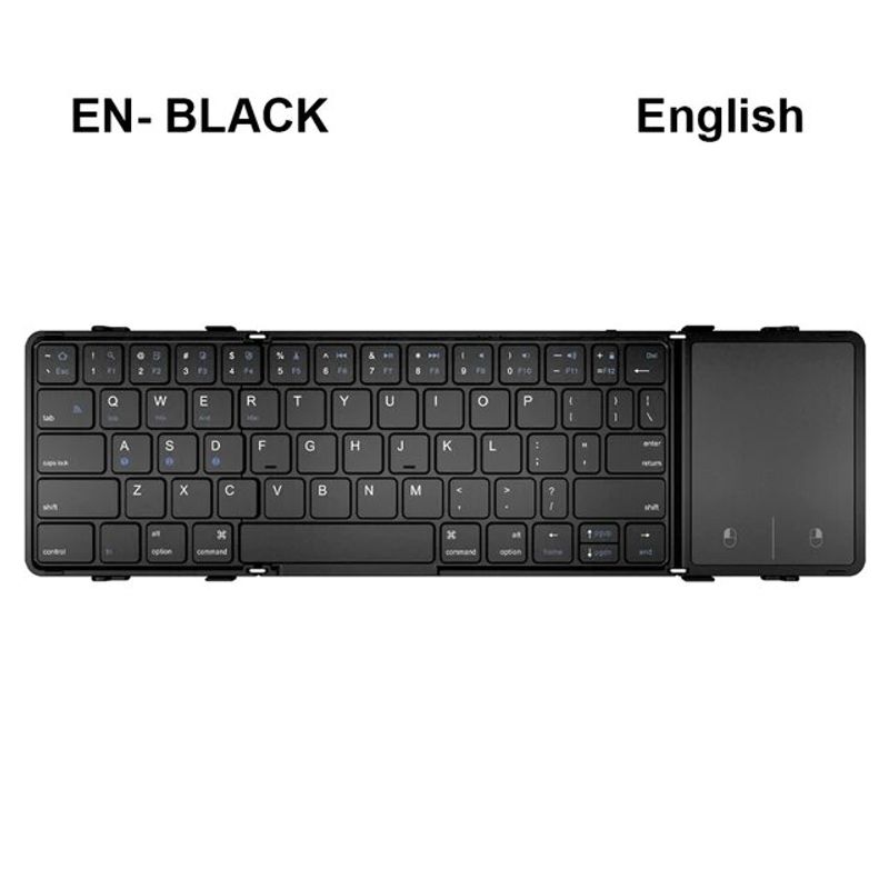 AVATTO Bærbart mini-sammenleggbart trådløst Bluetooth 5.1-tastatur med 3-kanals tilkobling for Windows Android IOS Nettbrett iPad Telefon_voghion.com