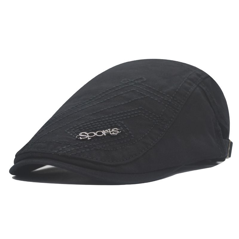 Sombrero de sol versátil para hombre, otoño/invierno, para viajes al aire libre, lengua de pato, estilo inglés, boina delantera de béisbol_voghion.com
