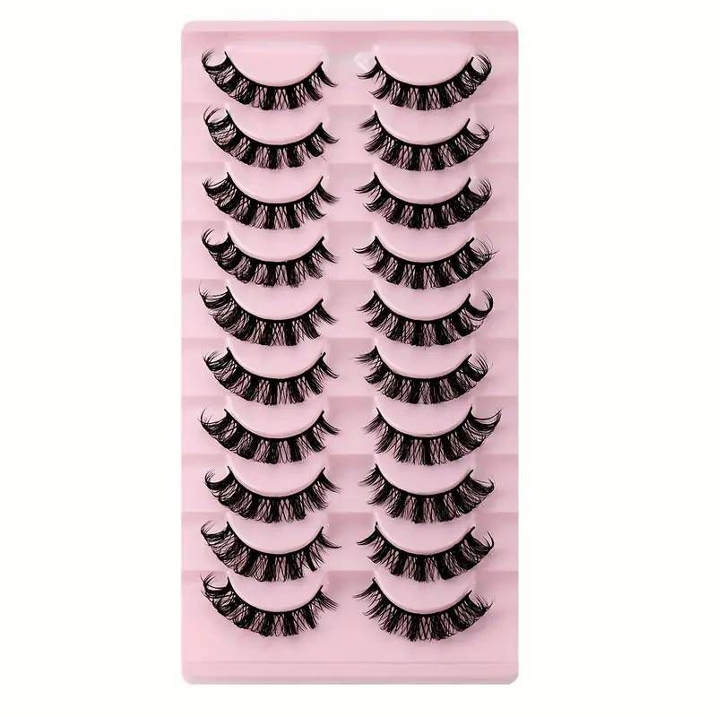 ​10-Pairs Russian Volume False Eyelashes - D-Curl & Fluffy (Natural Look, Lash Extension & Grafting)_voghion.com