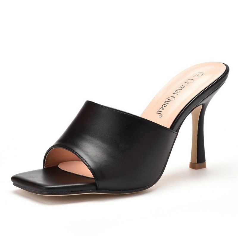 Dam nya stil Pyramid Hårdvara Spänne Modetofflor Heta stil Damsandaler Sandaler Platta Skor_voghion.com