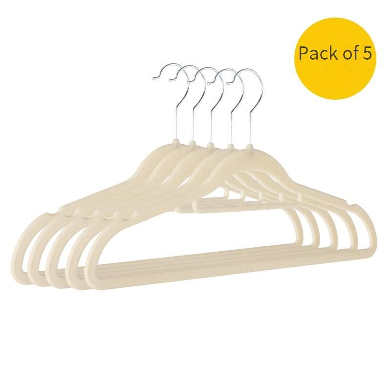 Cabides de veludo - Cabides antiderrapantes e que não deixam marcas para guarda-roupas, secagem e armazenamento (conjunto com 10, economiza espaço)_voghion.com