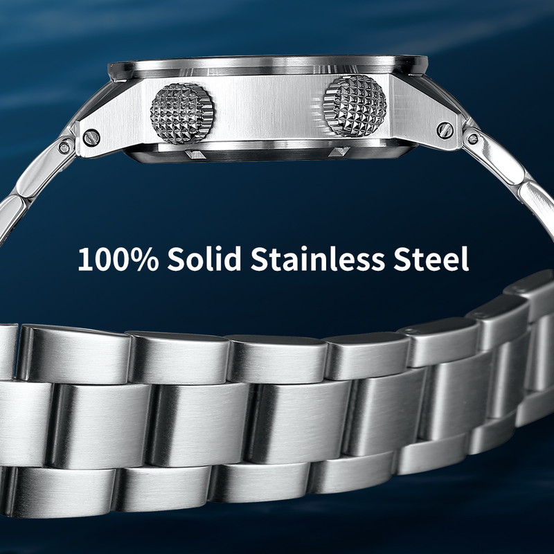 BERNY Automatic Dive Watch For Men Sport Casual 20ATM Waterproof Mechanical Watch With Day Date Super Luminous Stainless Steel Sapphire Wristwatch_voghion.com