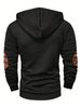 Men's Jacquard Pullover Hoodie – All-Season Casual Hoodie With Stylish Pattern & Light Stretch_voghion.com