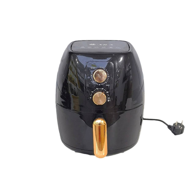 Friteuse à air grande capacité 6,5 L/6,8 L/8,5 L, commande mécanique standard européenne, puissance 1800 W, panier antiadhésif, cuisson sans huile pour toute la famille._voghion.com