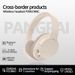 Cuffie Bluetooth wireless con cancellazione attiva del rumore, comfort over-ear per musica e chiamate, design pieghevole leggero, ANC 25 dB, 8 ore di riproduzione,_voghion.com