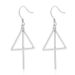 Pendientes colgantes geométricos triangulares de plata de ley S925, regalo H9_voghion.com