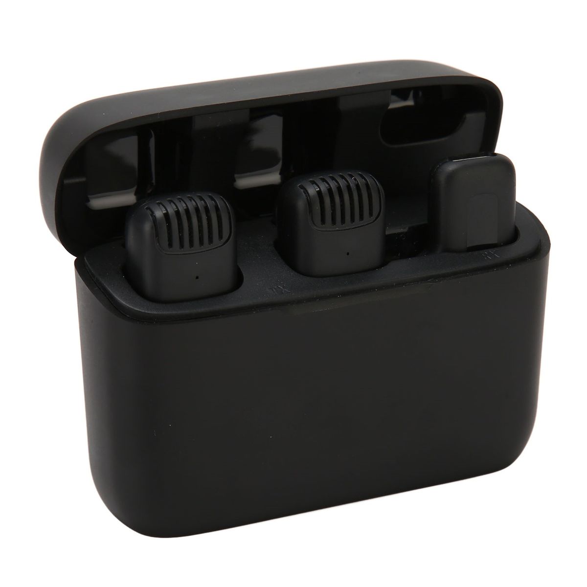 Microphone cravate sans fil, microphone numérique portable avec câble de charge_voghion.com