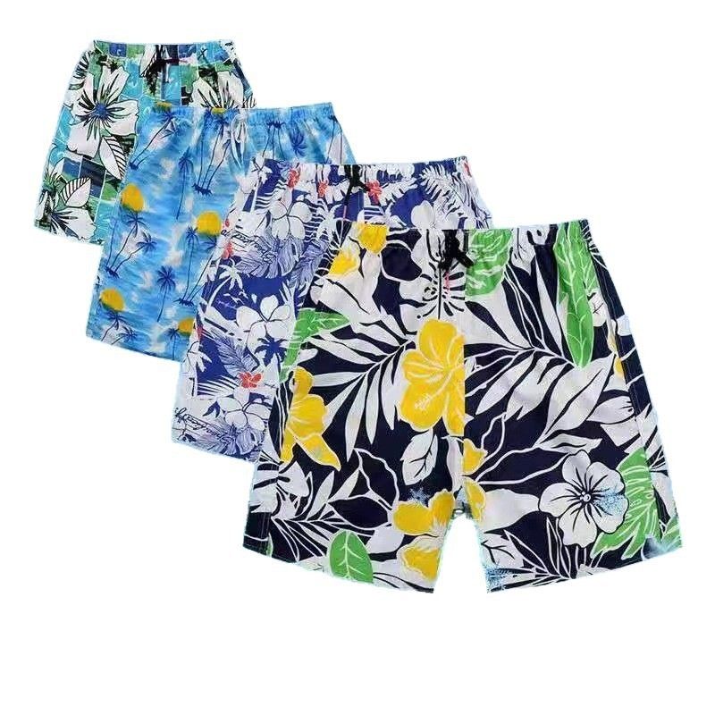 Pantaloncini sportivi casual floreali da uomo, larghi, sottili e ad asciugatura rapida, per vacanze sulla spiaggia_voghion.com