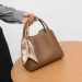 Simple Solid Color Womens Vegetable Bucket Retro Y Handbag Silk Scarf Horizontal Bag 240826_voghion.com