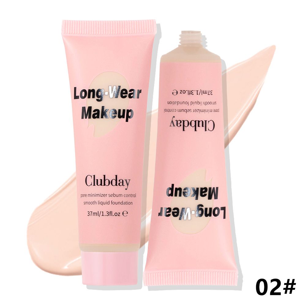 Base de maquillaje líquida Clubday, corrector de larga duración sin maquillaje, 10 colores, base de maquillaje_voghion.com