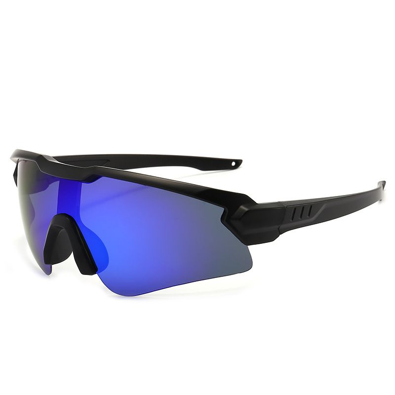New windproof sports one-piece polarized outdoor cycling sunglasses, men's and women's large frame colorful glasses_voghion.com
