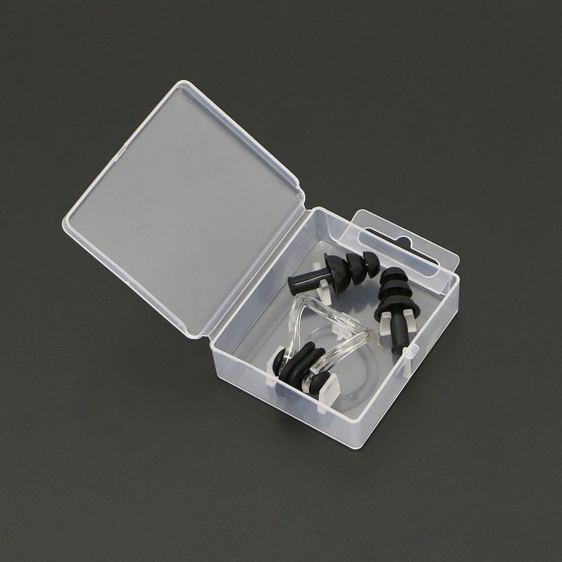 Set di tappi per le orecchie morbidi in silicone impermeabili, antipolvere e per il nuoto, in scatola_voghion.com