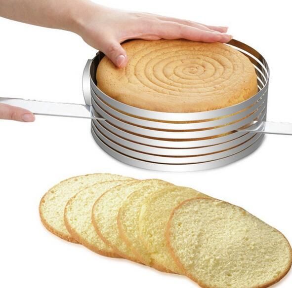 Cake bread layering machine cake cutting sharpener round stainless steel retractable mousse ring cake mold_voghion.com