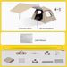 Tent And 2-in-1 Outdoor Camping Overnight Rainproof Sunshade Foldable Portable Automatic External Canopy_voghion.com