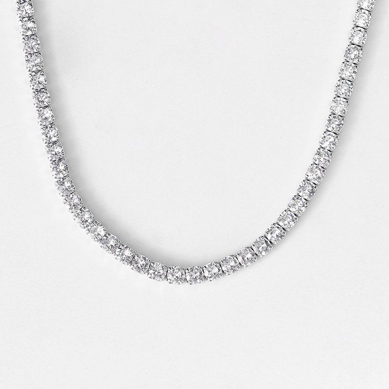 Bracciale con design geometrico elegante e colorato a fila singola, semplice e alla moda, con strass_voghion.com
