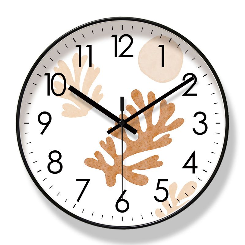 Yipula 6632 Simple Nordic Fashion Living Room Home Wall Watch Silent Sweep Second Quartz Clock_voghion.com