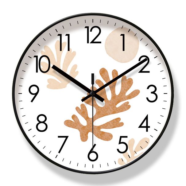 Yipula 6632 Simple Nordic Fashion Living Room Home Wall Watch Silent Sweep Second Quartz Clock_voghion.com