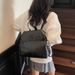 Large Capacity Knot Student Women's Fashion Versatile High-end Niche Commuting Laptop Backpack_voghion.com