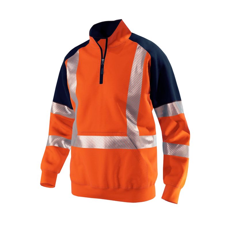 Herenkleding Herfst- en wintertrui Reflecterend Buiten Bouwplaats Engineering Koudebestendige reflecterende kleding Verkeersveiligheidskleding_voghion.com