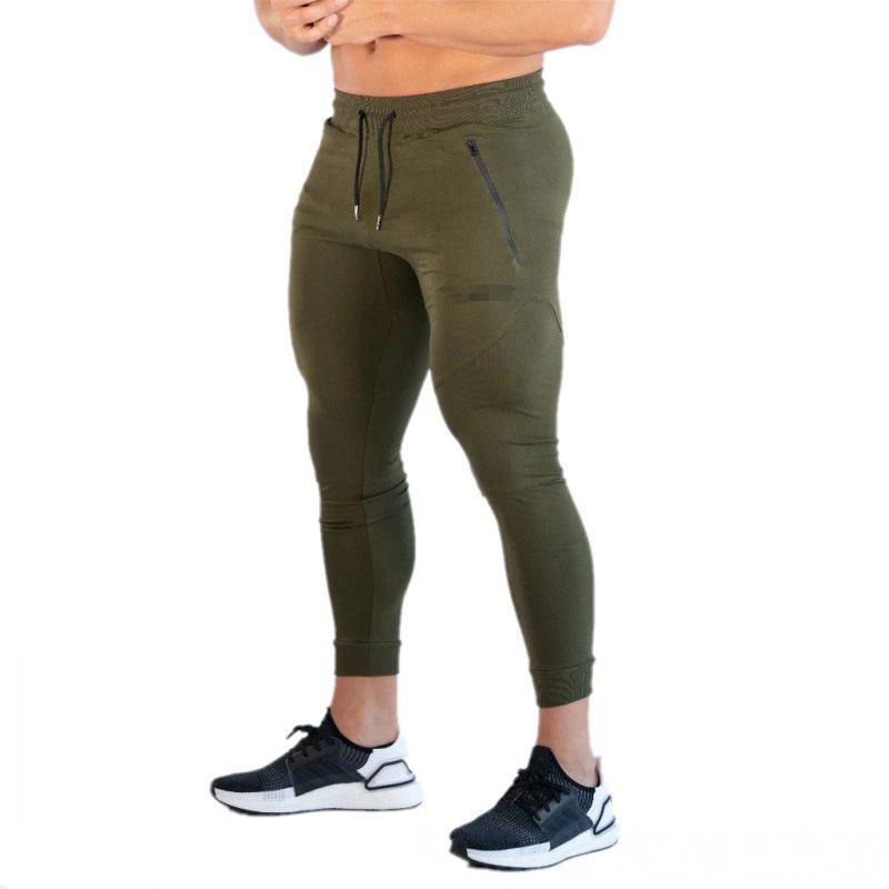 Men's Compression Training Pants - Slim Fit Gym & Running Tights (Moisture-Wicking 4-Way Stretch Muscle Support Breathable 7/8 Length)_voghion.com