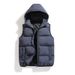 "Men's Fleece-Lined Hooded Vest, Winter Warm Zip-Up Puffer Gilet, Slim-Fit Casual & Outdoor Layering Piece (Black/Gray/Red/Green/Khaki/Navy)"_voghion.com