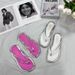 2025 New Women's Flip-Flops For Outdoor Wear, Summer Fashion Versatile Soft Sole Flat Sandals Beach Shoes_voghion.com