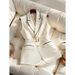 Women's Clothing White Suit Vest For Women, Good Looking For Early Autumn, Age Reducing Waist Vest Top_voghion.com