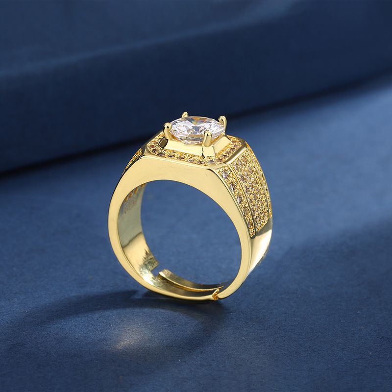 2-karaats diamanten ring voor heren, nicheontwerp, temperament, veelzijdige mode-ring_voghion.com