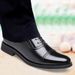 Unbeatable Quality Leather British Style Pointed Men's Leather Three Joint Autumn Fashion Trend Formal Wear Business Casual Shoes_voghion.com