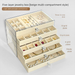 Luxury Jewelry Storage Box Desktop Ring Necklace Earring Organizer Accessories_voghion.com