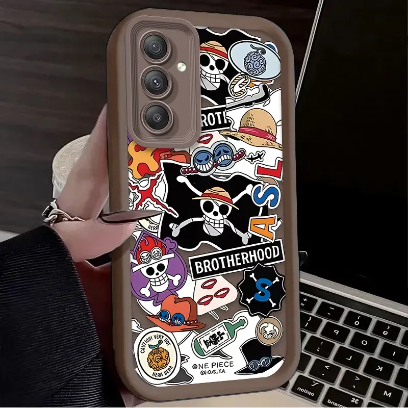 Custodia morbida Anime O-One Pieces Skull per Samsung Galaxy A35 A55 A15 A25 A16 A06 A05 A05S A24 A13 A23 A12 A22 A32 A52 A71 A51 4G_voghion.com
