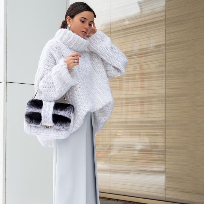 Dame sweater pullover Dame puffy langærmet sweater_voghion.com