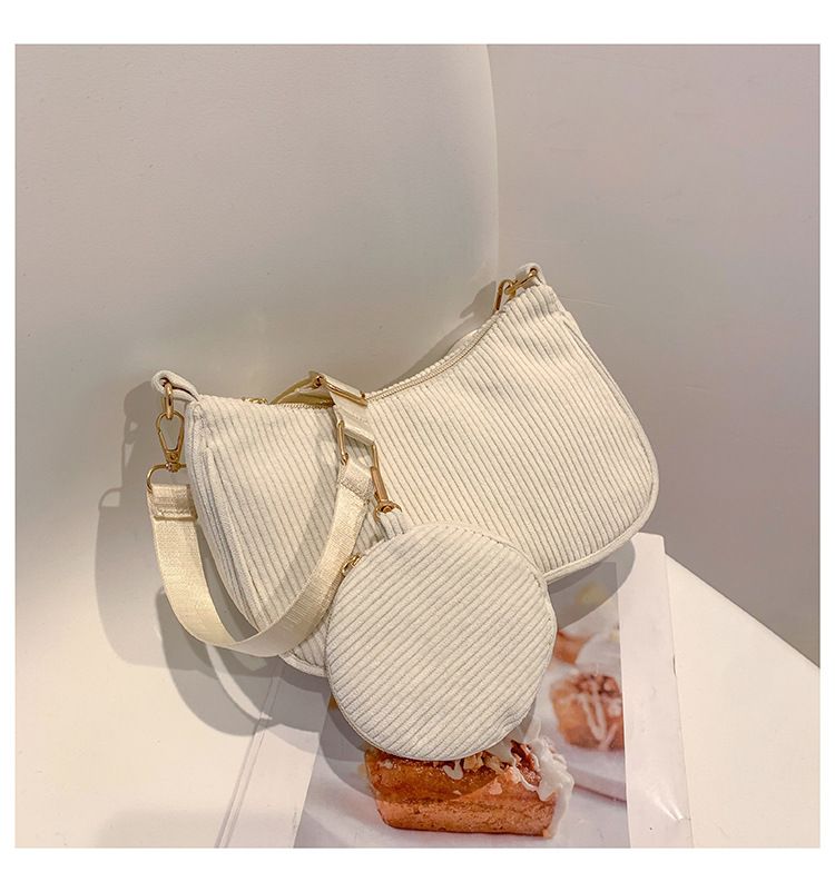 2025 Spring New Corduroy Women's Crossbody Cross Mother's Bag_voghion.com