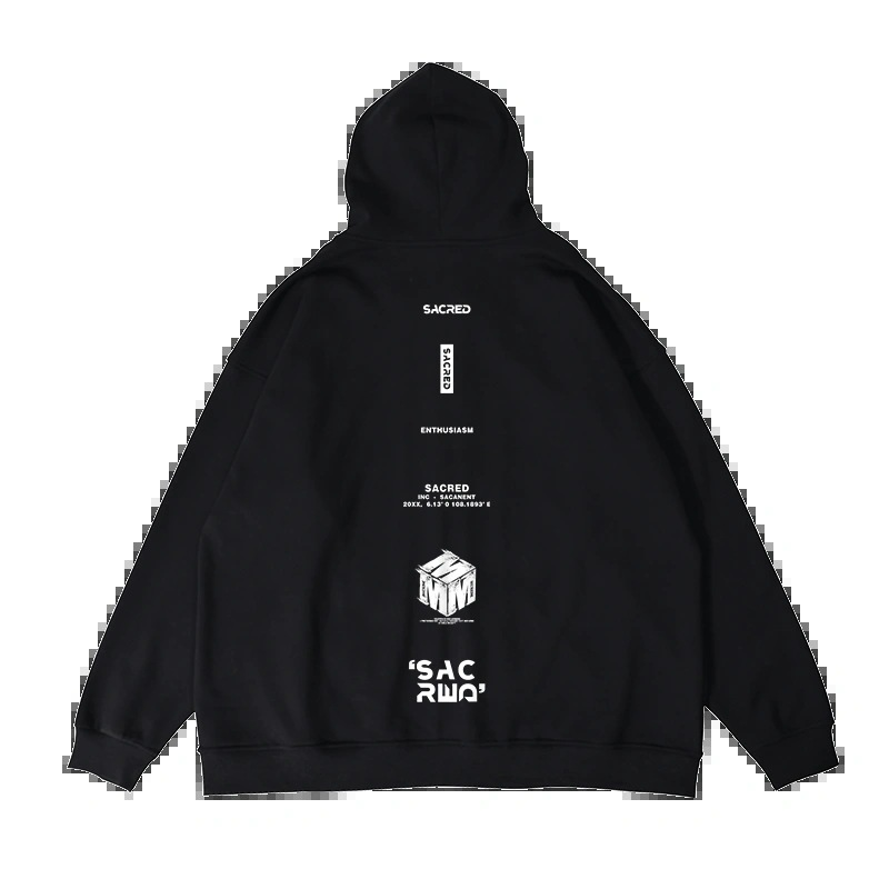 Casaco masculino com zíper, plus size, de lã, solto, grande, outono e inverno, com capuz_voghion.com