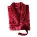 Soft Touch Micro Fleece Badekåpe Plysj Lang Spa Robe Absorberende badekåpe_voghion.com