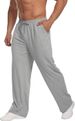 Herren Jogginghose Leichte Trainingshose Lange Sweatpants Freizeit Sporthose Mit Taschen Und Kordelzug_voghion.com