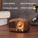 R919 Portable FM Radio With 5.0 BT Speaker; Walnut Wooden FM Radio With Old Fashioned Classic Style; Strong Bass Enhancement; Loud Volume_voghion.com