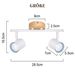 Glitzerlife Deckenstrahler 2 Flammig Deckenlampe Holz - Deckenleuchte Weiß GU10 Schwenkbar 350° Max.25w Modern Innen Holzoptik Strahler Für Wohnzimmer Flur_voghion.com